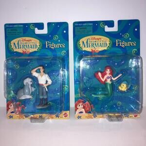 (2) Vintage 90’S Disney The Little Mermaid Figures Princess Ariel Mattel NEW